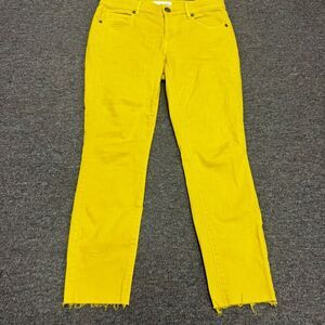 LOFT Yellow Skinny Crop Jeans Size 0/25